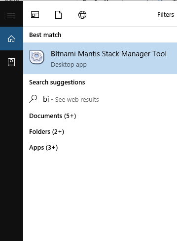 Install mantis on windows server 2012